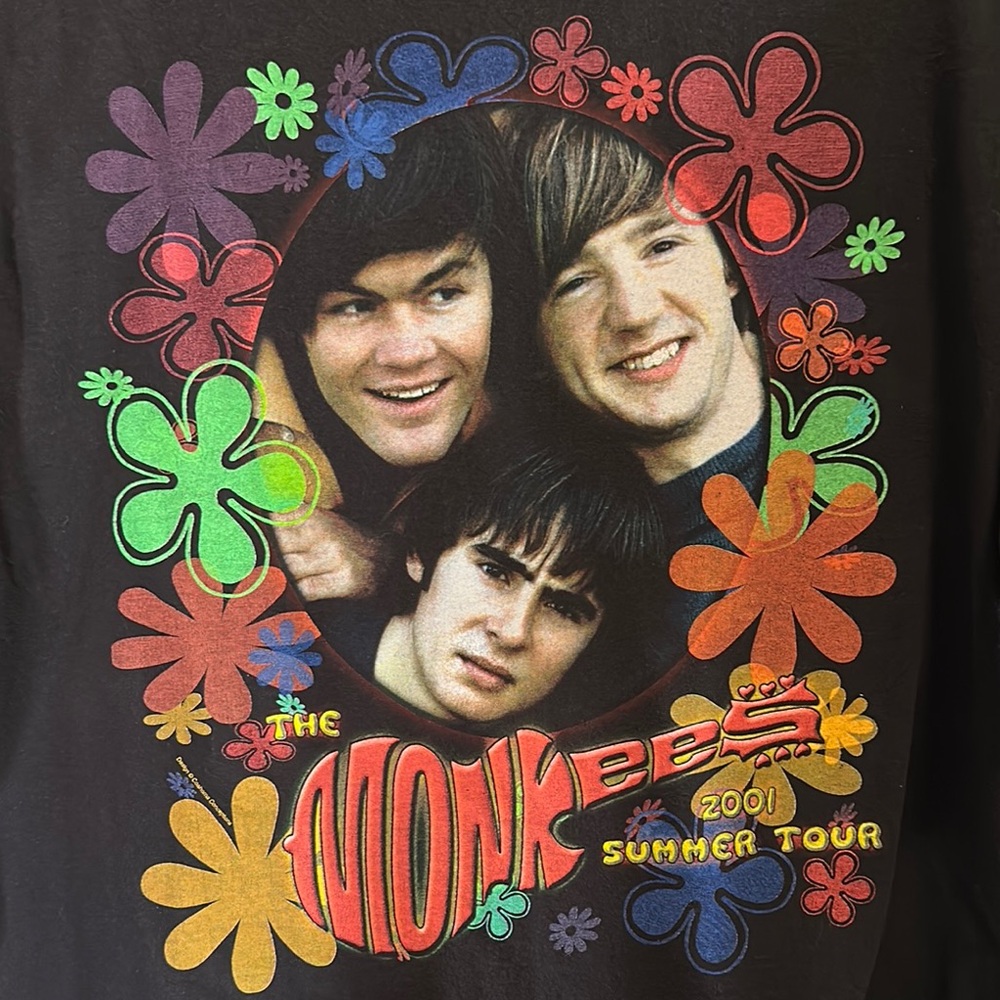 Monkees 2001 Summer Tour Black Tee